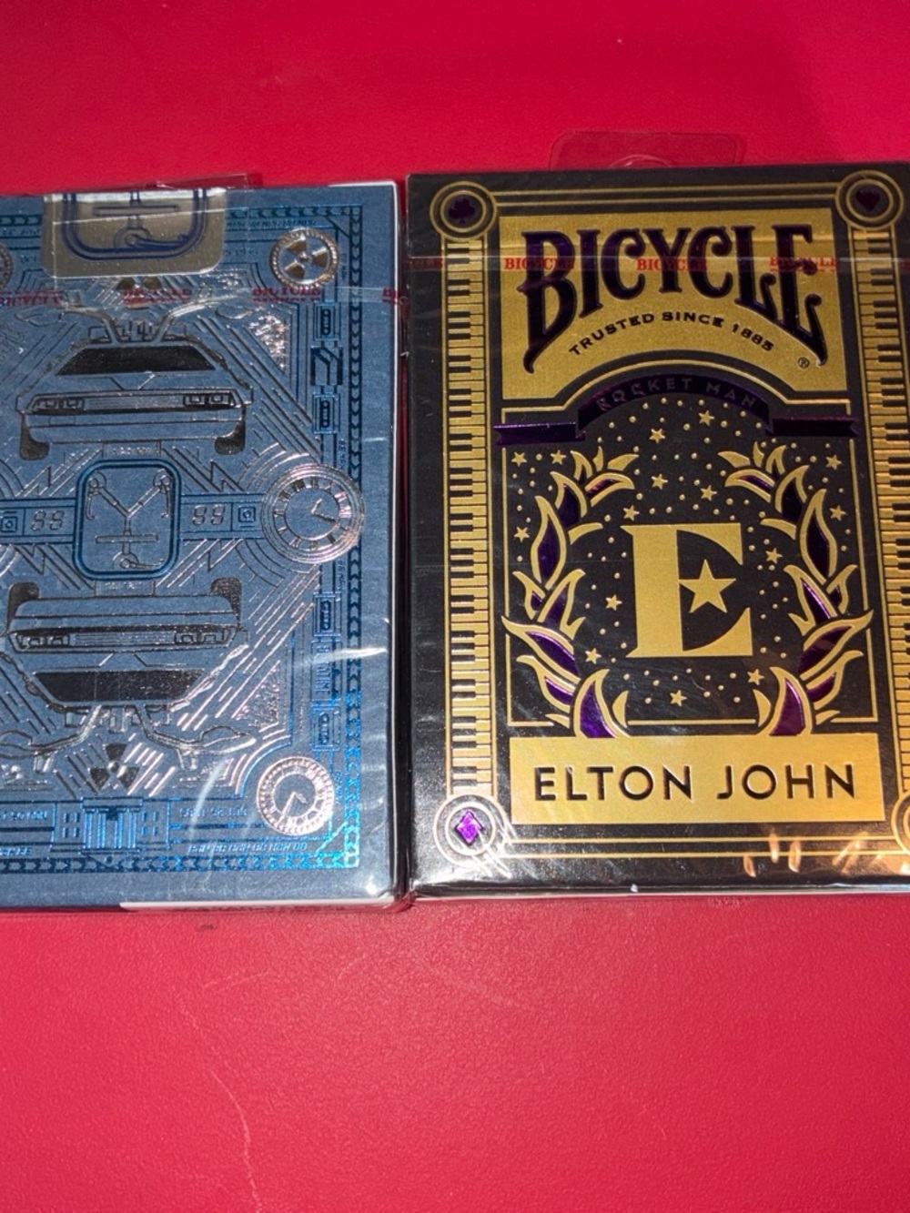 451.      Bicycle Elton John Gold & Blue Playing Cards Set